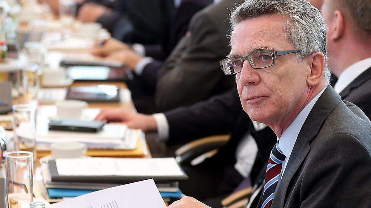 Innenminister Thomas de Maiziere