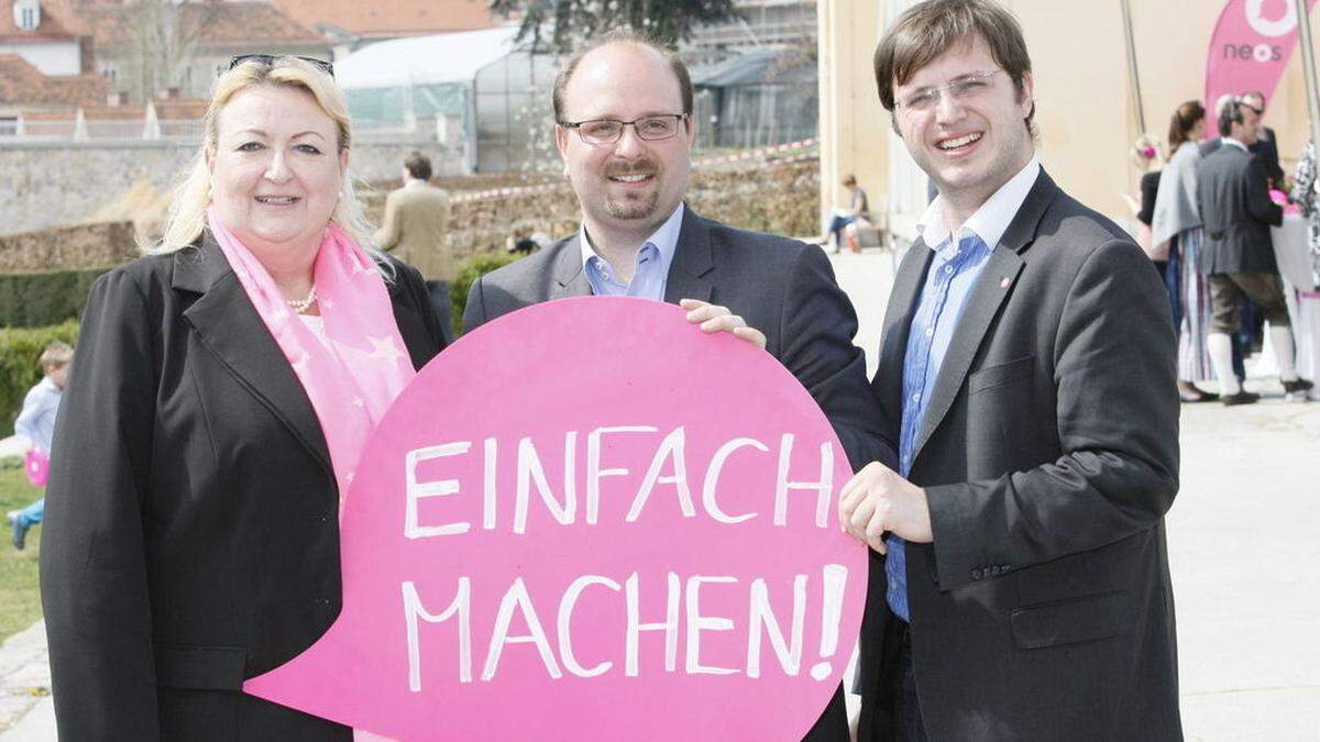 Die Neos-Top-3: Schwarz, Trummer und Lerchner. 