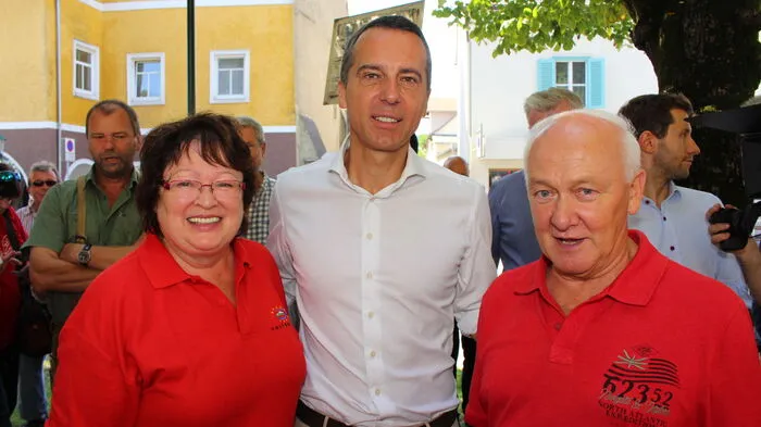Das Interesse an Bundeskanzler Christian Kern war groß.