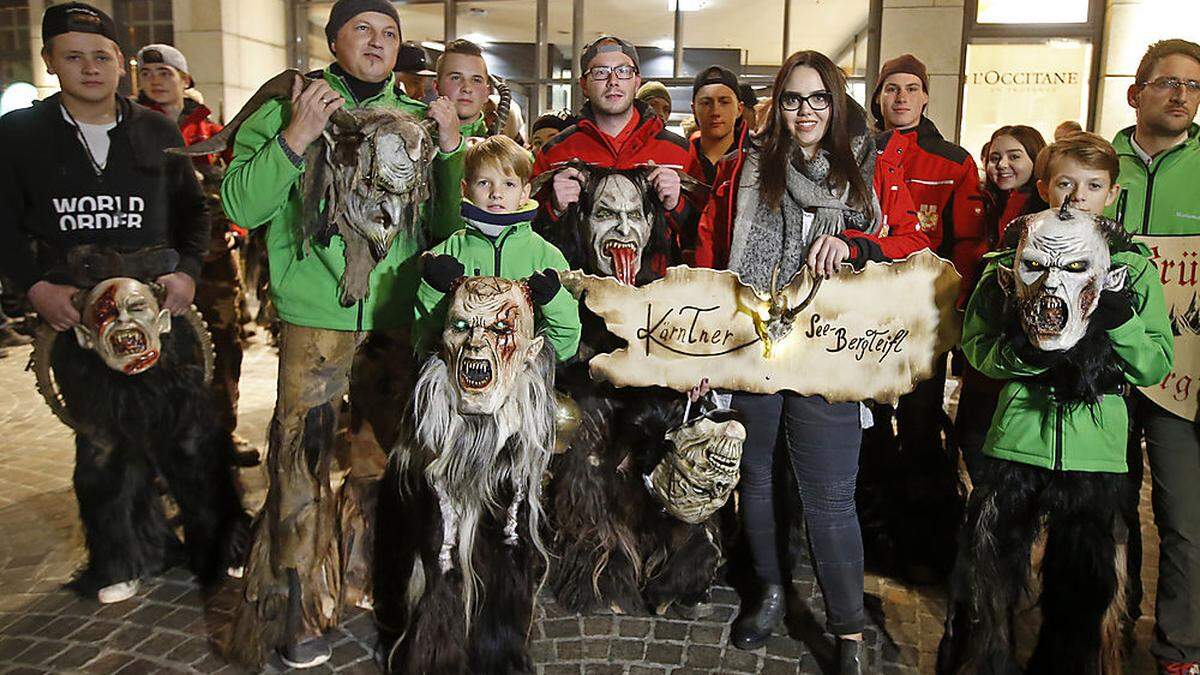 Marsch durch Klagenfurt: Krampusse und Perchten wollen ein positives Zeichen setzen