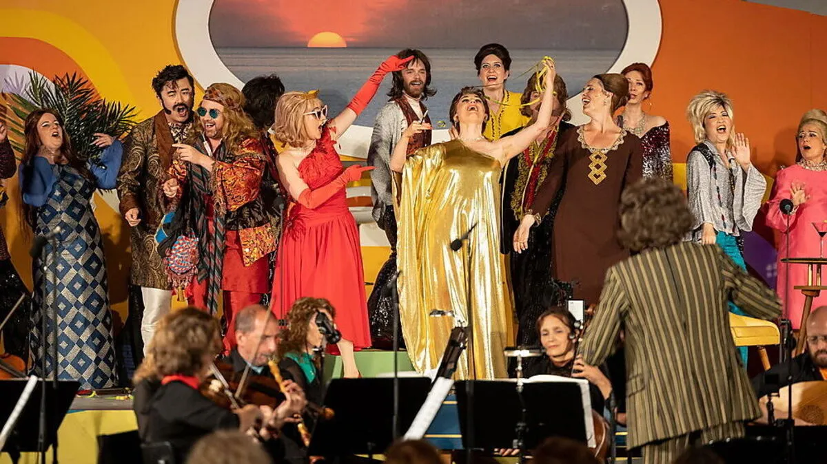 „La Corona d’Arianna": Die mythologische Geschichte aus dem Götterreich wandelt sich in Schloss Eggenberg zur Hollywoodparty