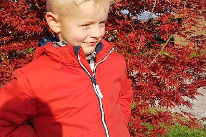 Simon Jakob Pirker (6) hat uns das erste Bild für den Adventkalender gezeichnet.
