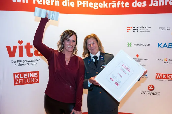 Die Auszeichnung "Pflegerin des Jahres" wurde Eva Stubinger zuteil. Die 38-Jährige ist seit sechs Jahren in der mobilen Pflege beim Roten Kreuz beschäftigt. 