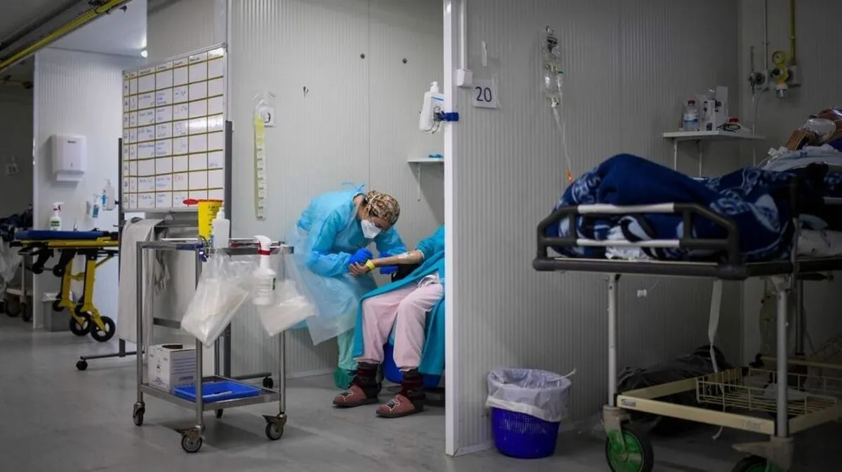 Eine Notaufnahme für Corona-Patienten in Lissabon