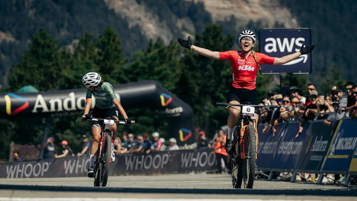 Katharina Sadnik beim Weltcup in Andorra