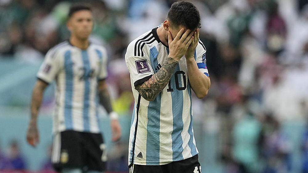 Die Enttäuschung bei Argentinien war nach der Niederlage gegen Saudi-Arabien groß