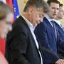 Pressekonferenz nach Ende der Klausur