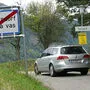Sprachgrenze? Bis zum Ortsende ist Sittersdorf/Žitara vas zweisprachig, unmittelbar danach nur mehr einsprachig