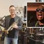 Stefan Maier, hier mit einer Toni-Maier-Trompete (links), musizierte mit Stevie Wonder