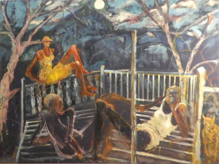 „Sommernacht“, 2003, Öl auf Leinwand 