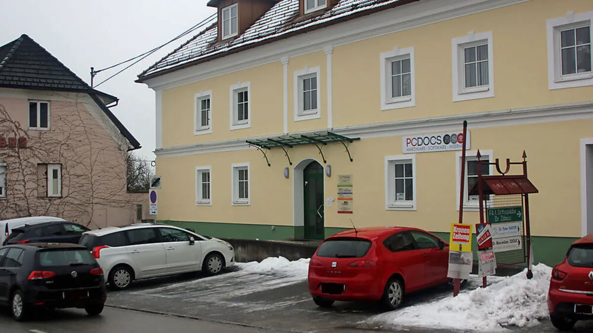 Die Praxis ist in der Klagenfurter Straße 9 