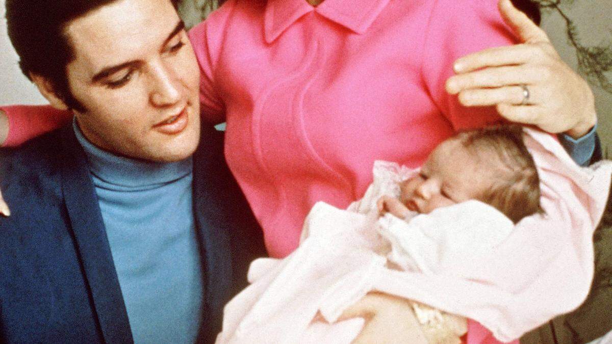 Elvis und Priscilla Presley mit Tochter Lisa Marie