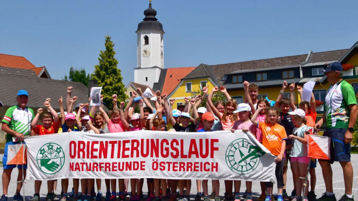 Auch die Volksschule Miesenbach probierte die Strecke rund um die Wildwiese bereits aus