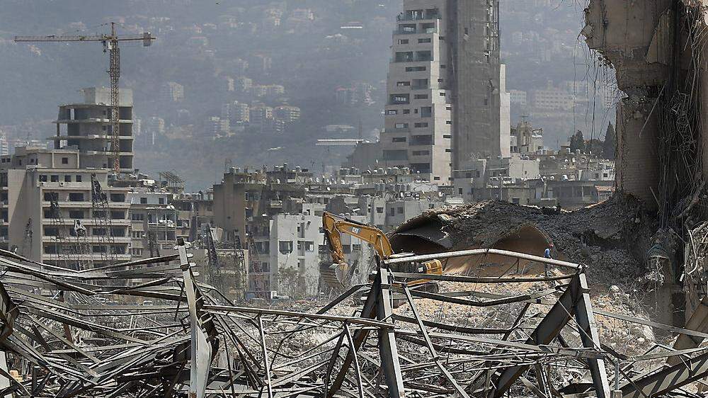 Die Explosion zerstörte große Teile von Beirut 