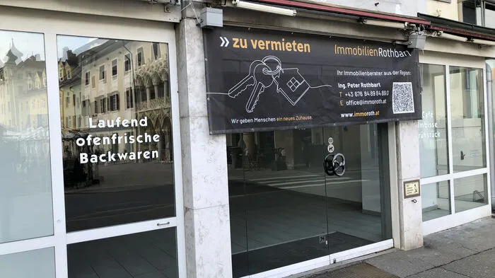 Die Bäckerei direkt zwischen dem Büro der Kleinen Zeitung und dem Kleiderbauer steht erst seit wenigen Monaten leer.