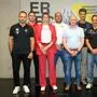 Sie lancierten einen (lauten) Hilferuf an die nächste Stadtregierung: Thomas Tebbich (SK Sturm), Lukas Kokail (GAK), Maria Repelnig (UBSC-DBBC Graz),  Christoph Kipperer (Graz Giants), Martin Mitter (UBSC Graz), Sebastian Eger-Mraulak (UBI Graz), Frederick Laure (UVC Graz), Michael Schweighofer (HSG Graz) und Bernd Vollmann (99ers, von links)