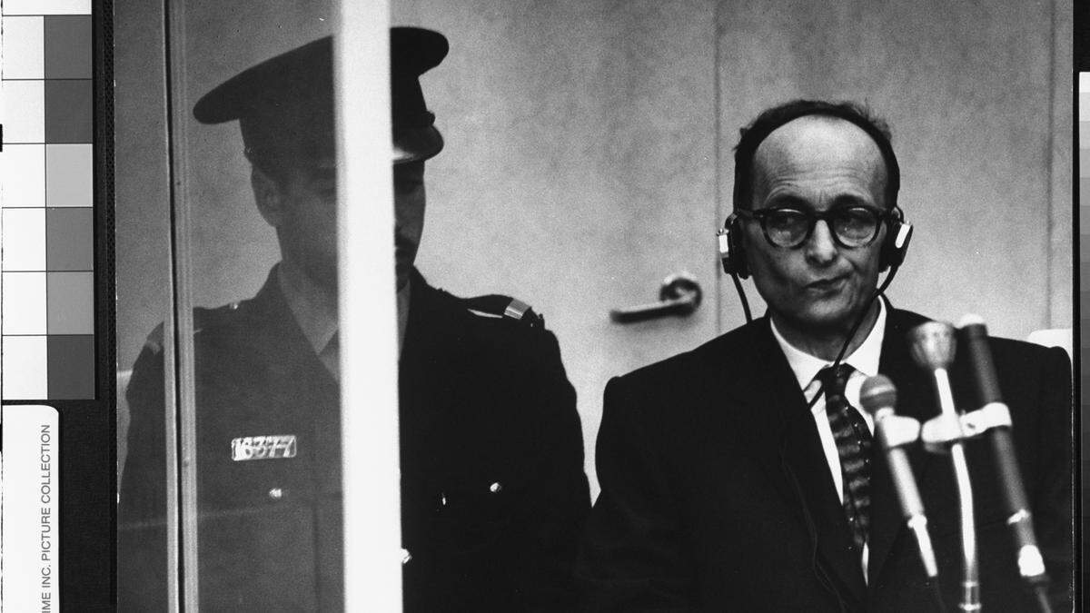 Adolf Eichmann vor Gericht | Adolf  Eichmann: vom Mossad gefasst, 1961 vor Gericht