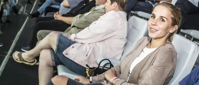 2018 beim Länderspiel zwischen Österreich und Deutschland saß Nina im Wörthersee Stadion auf der Tribüne