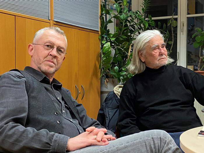 Yodgor Obid und Kulturredakteur Bernd Melichar