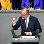 Friedrich Merz bei seiner Rede im deutschen Bundestag