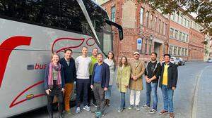 Zwischenstopp in Kanaus: Diese Delegation vertritt Graz in Tallinn