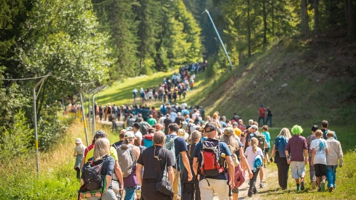 Beim Fuzzstock Festival gehört das Wandern zum Programm