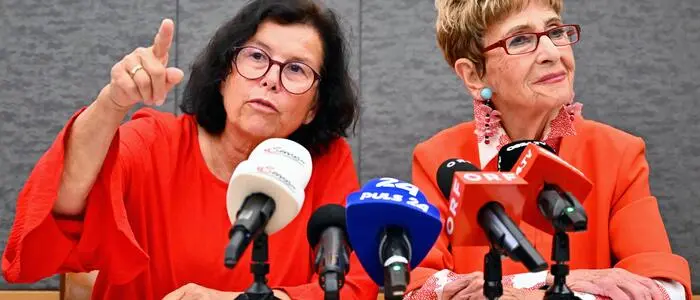 Die Vorsitzende des Pensionistenverbands, Birgit Gerstorfer, und Seniorenbund-Obfrau Ingrid Korosec