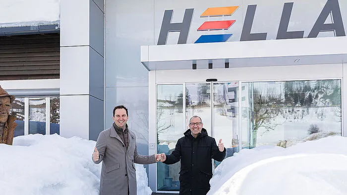 ÖSV-Generalsekretär Christian Scherer und Hella-Chef Andreas Kraler