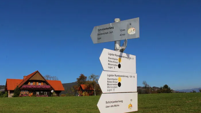 Temperaturen um die 20 Grad Celsius, strahlend blauer Himmel und kulinarische Köstlichkeiten waren der perfekte Mix für eine gelungene Wanderung entlang des Schmankerlweges rund um Ligist.