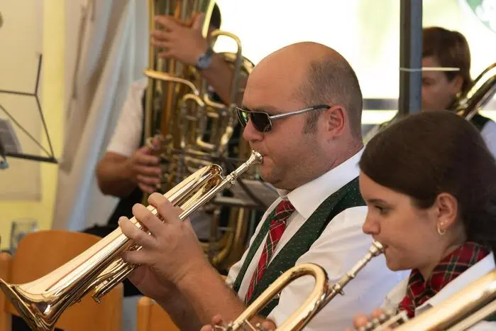 Für die musikalische Umrahmung sorgte der Musikverein Schölbing
