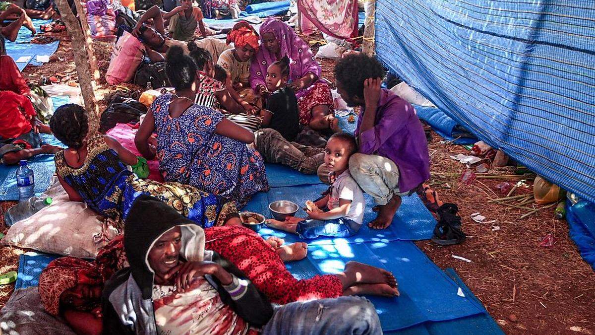 Äthiopische Flüchtlinge im Um Rakuba-Camp im Sudan