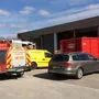 Bei dieser Lagerhalle ereignete sich der tragische Arbeitsunfall. Eine Mauer stürzte ein, ein Mann starb