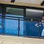 Djokovic trainiert am Balkon