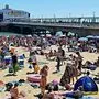 Der Strand von Bournemouth