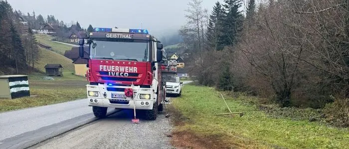 Die Feuerwehr Geistthal musste in der Nacht auf Freitag zu einem Unfall ausrücken (Archivfoto)
