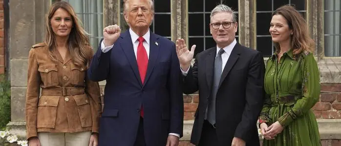 Nach dem Besuch bei den Royals – samt Staatsbankett mit Prinzessin Kate – ging es für Trump mit Premier Starmer um die Politik 