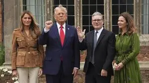Nach dem Besuch bei den Royals – samt Staatsbankett mit Prinzessin Kate – ging es für Trump mit Premier Starmer um die Politik 