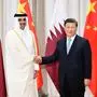 Emir Tamim bin Hamad Al Thani und Xi Jinping