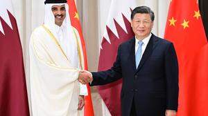 Emir Tamim bin Hamad Al Thani und Xi Jinping
