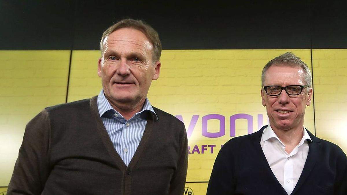 Hans-Joachim Watzke und Peter Stöger