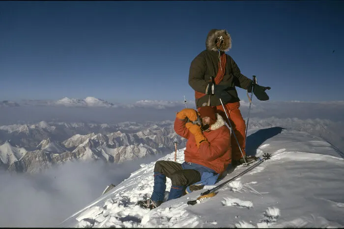 Herbert Zefferer und Hanns Schell. Auch Robert Schauer stand mit den beiden auf dem Gipfel