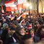 Rund 10.000 Menschen demonstrierten in Wien gegen die Corona-Maßnahmen