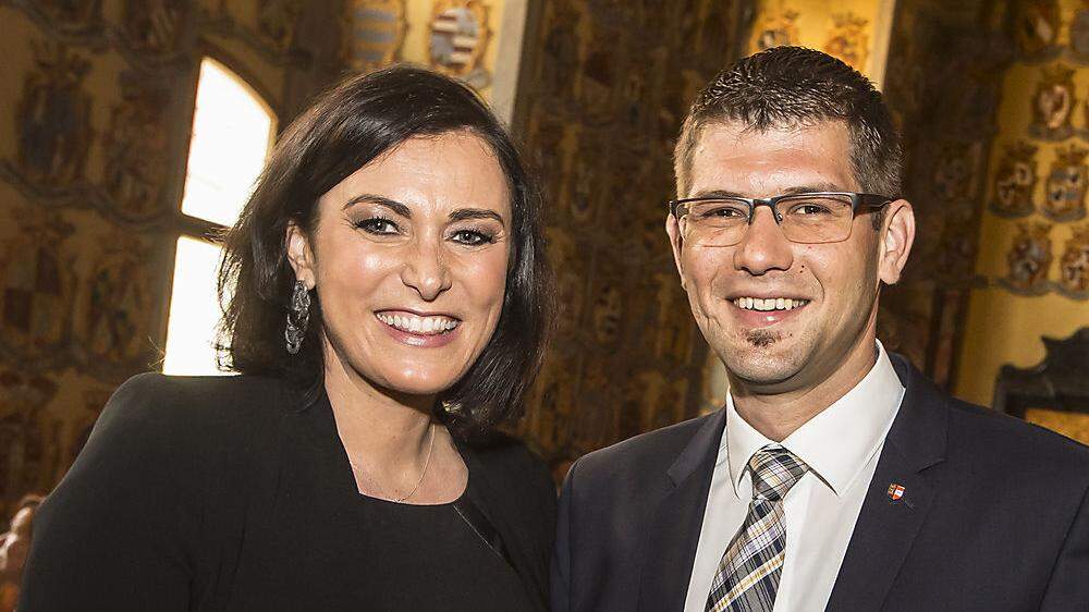 Kärntens ÖVP-Chef Martin Gruber mit Stellvertreterin Elisabeth Köstinger