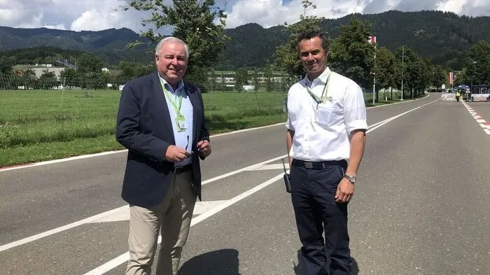 Landeshauptmann Hermann Schützenhöfer und Gustav Fenz, Projekt Spielberg