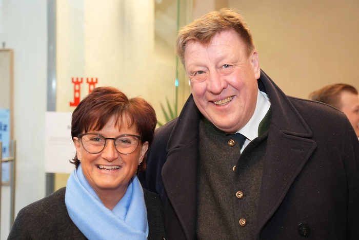 Bürgermeister Josef Jury mit Gattin Renate
