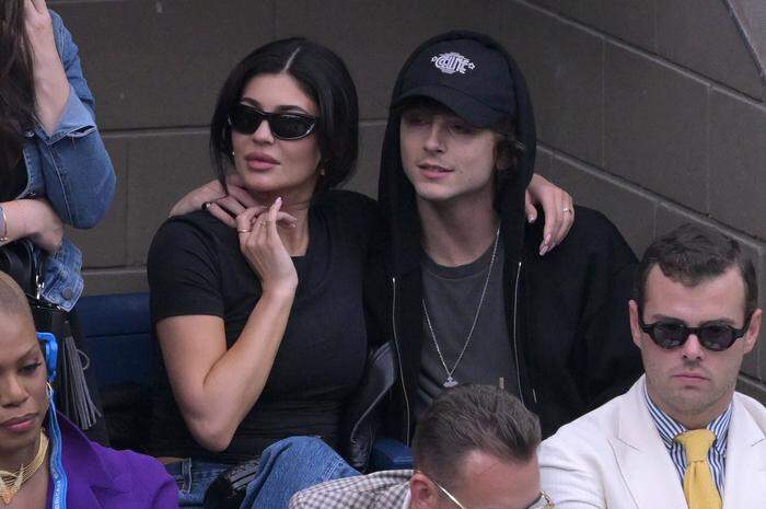 Kylie Jenner and Timothée Chalamet beim US-Open-Finale der Männer im September 2023 in New York