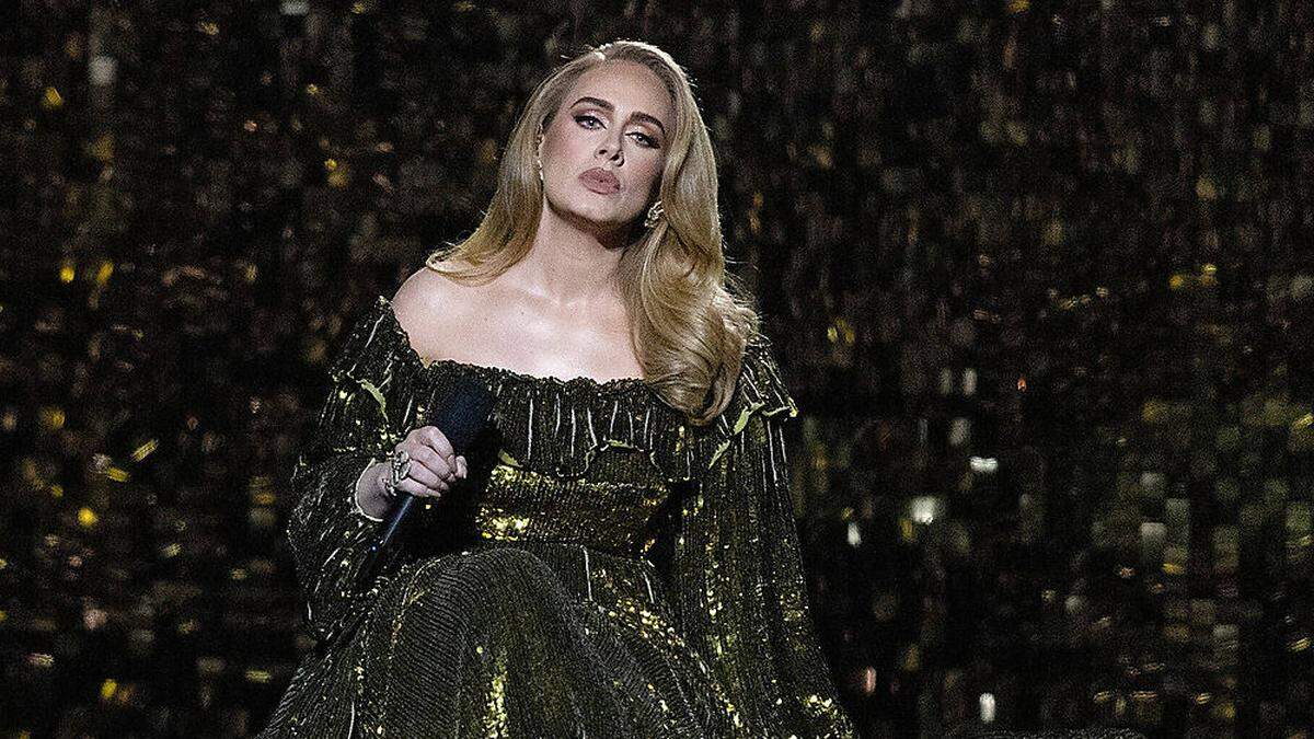 Adele bei ihrem Auftritt bei den Brit-Awards 