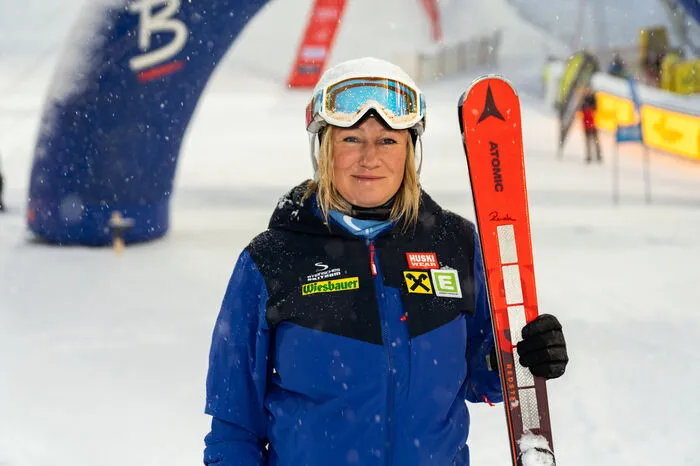 Die ehemalige Skirennläuferin Renate Götschl zeigte ebenso ihr Können. 
