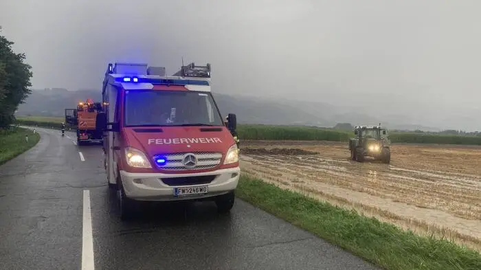 Starkregen sorgte am Donnerstag für Überflutungen 
