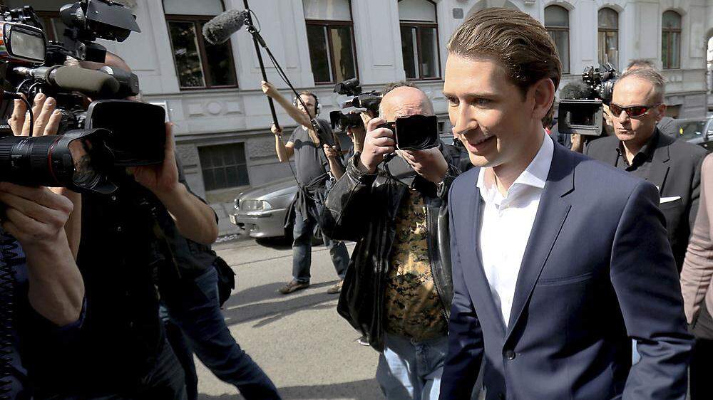 Sebastian Kurz ging zu Fuß in die Politische Akademie der ÖVP